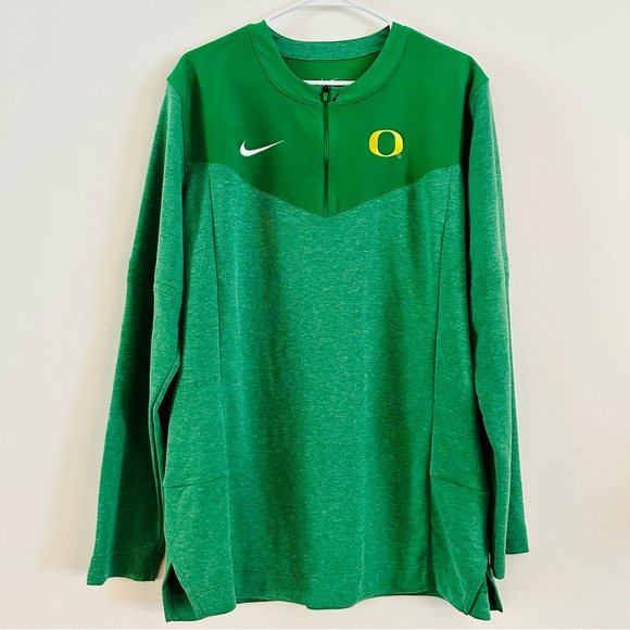 Nike Other - Nike Dri-Fit Oregon Ducks Sideline 1/4 Zip Long Sleeve Men's Large NWOT